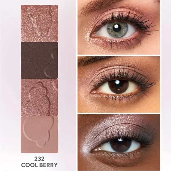 3x Covergirl Clean Color Eyeshadow Palettes Cool Berry Mellow Mauve Dreamy Pink - Picture 5 of 8